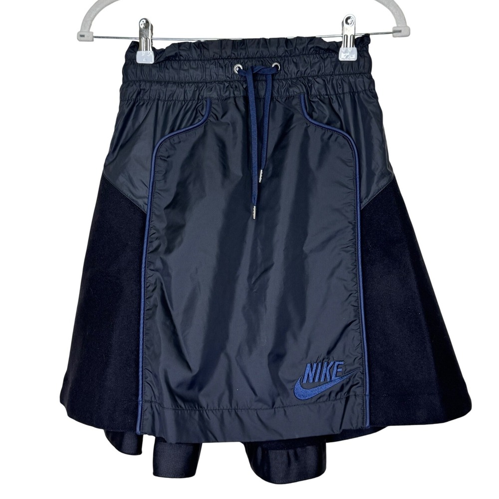 Nike NikeLab x Sacai Wool Skirt XS Black/Blue